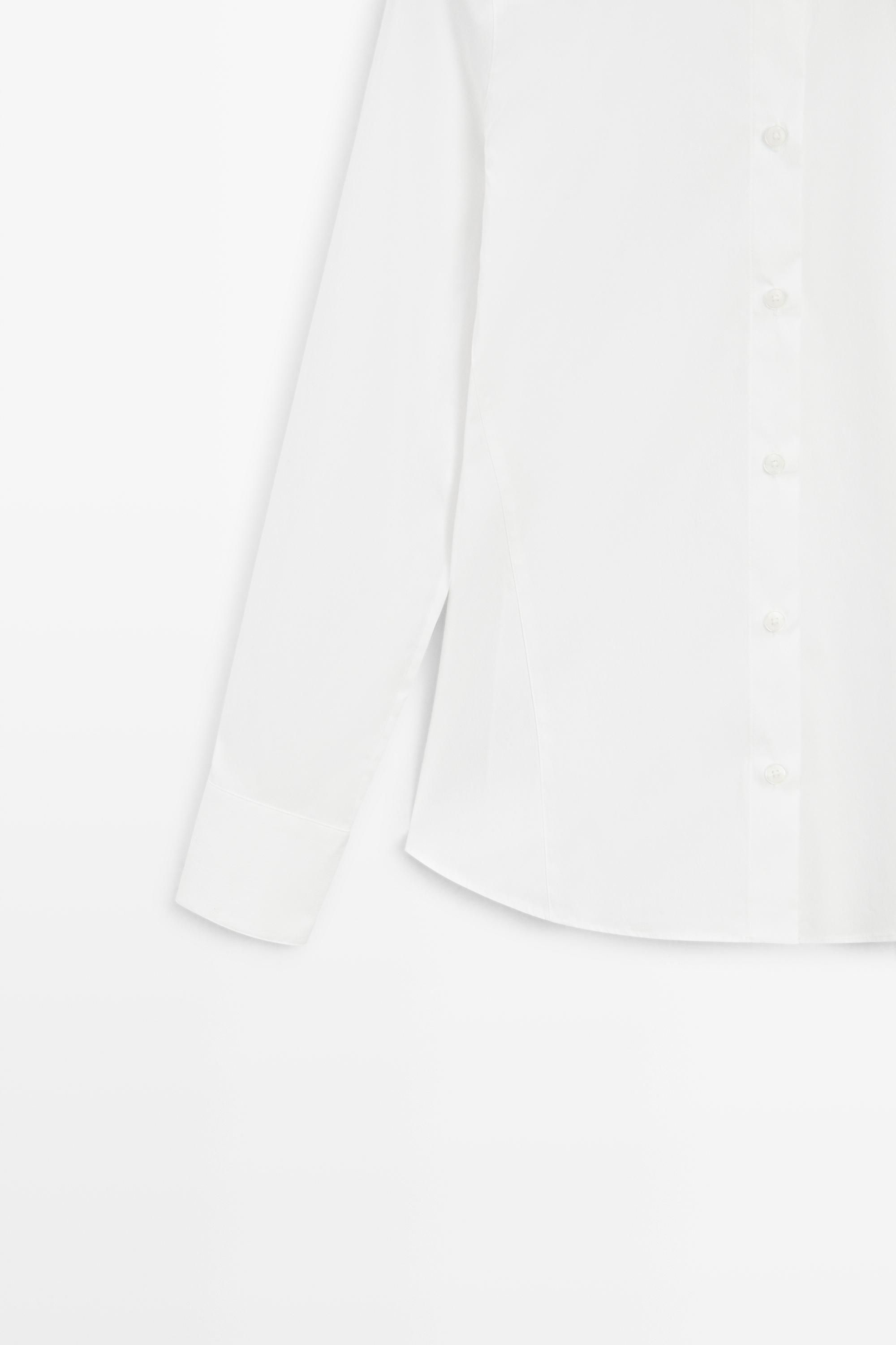 Chemise en popeline de coton mélangé